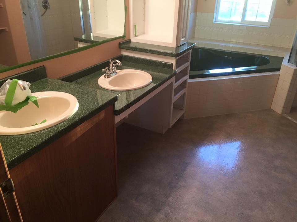 Emerald faux stone bathroom vanity tops