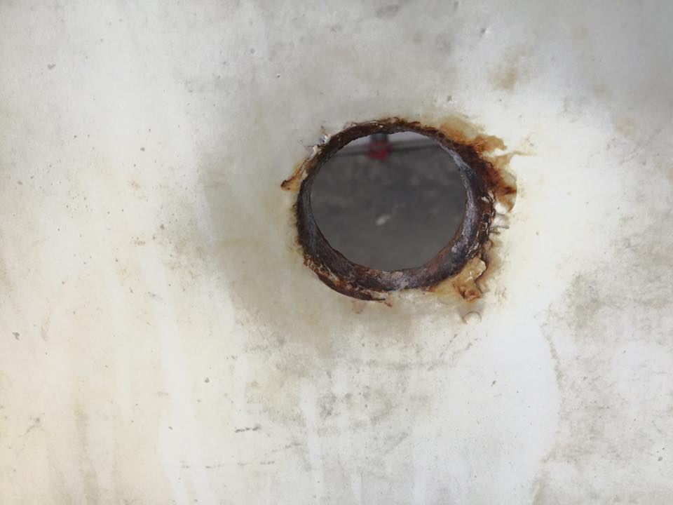 High back farm sink restoration by Heritage Coatings