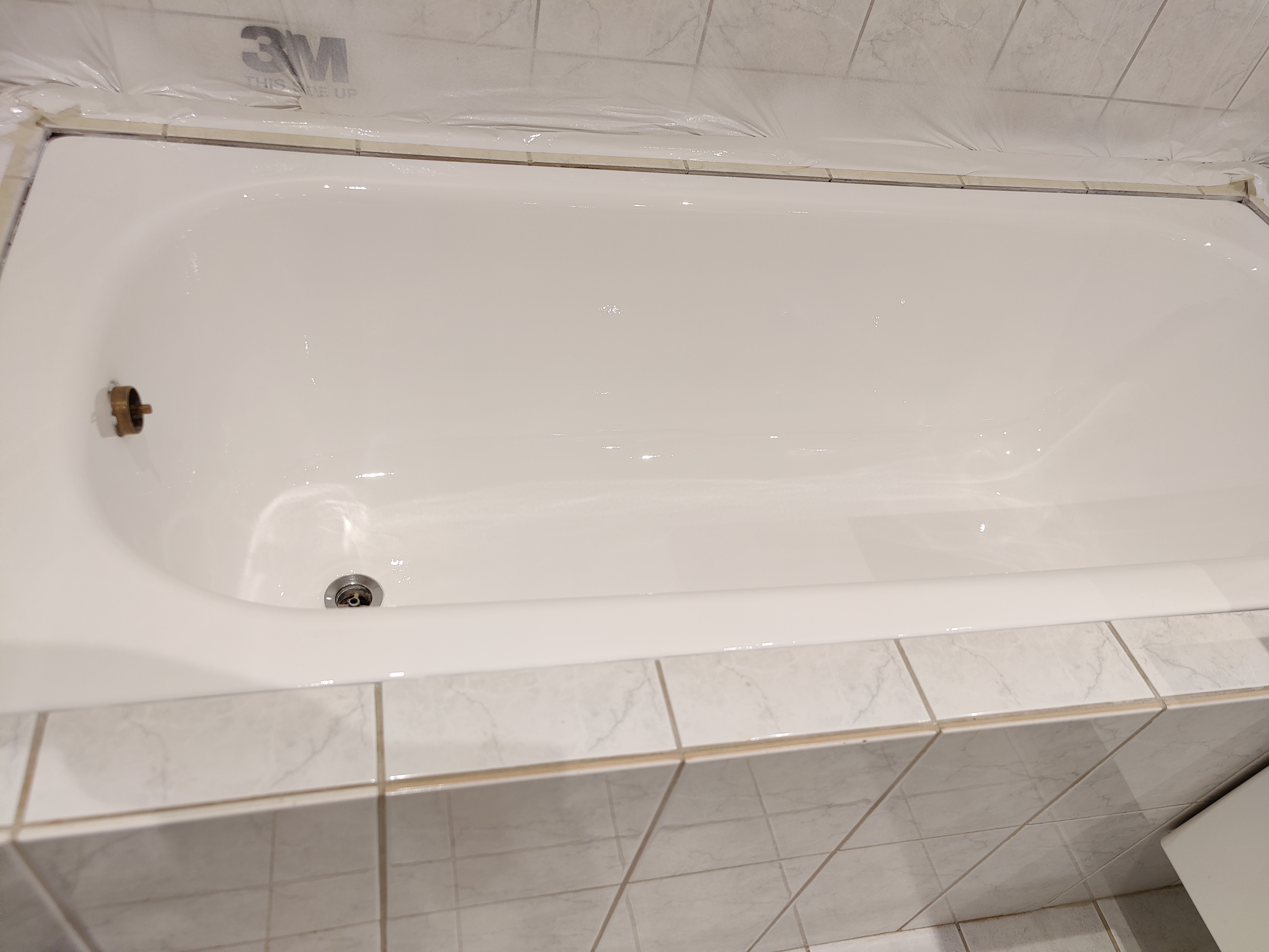 Jetted tub converted to soaker tub by Heritage Coatings